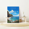 Ansteys Cove Poster Wall Art, Travel Print of Ansteys Cove, England, Devon Art Gift, Ansteys Cove Art Lovers Gift, England Wall Art Print