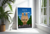 Reims Travel Poster, Travel Print of Reims, France, Reims Art Lovers Gift, France City Wall Art Print